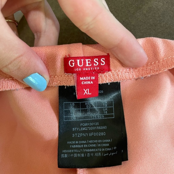 Guess pink pencil skirt essential modest minimalist career office church work - Picture 3 of 5